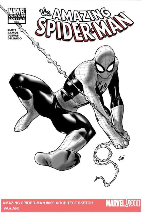 Amazing Spider-Man (1999) #669 (Architect Sketch Variant) thumbnail